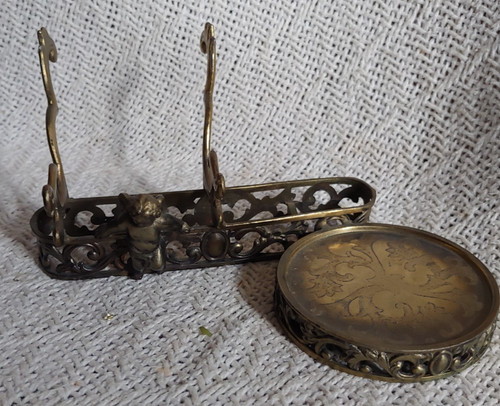 Vintage brass cherub teacup - teacup, &