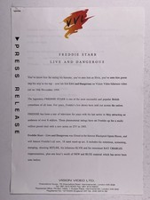 Freddie Starr Press Release