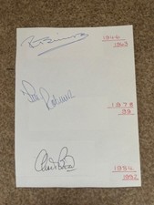 Nottinghamshire CCC - Excellent Album Page- Signed x 3 - Simpson, Broad etc