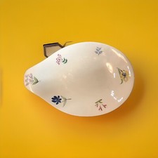 Hall Craft - Shape By Eva Zeisel - White Floral Vegetable Platter