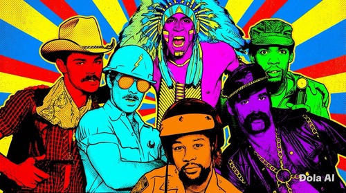 The village people pop art - pop,