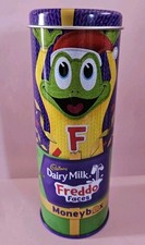 Cadbury Dairy Milk Chocolate Freddo Faces Money Box Tin Bank - Empty
