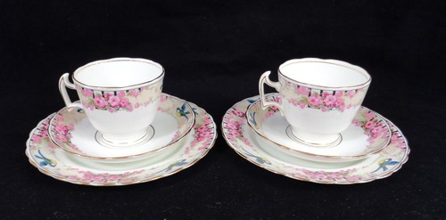 Pair tuscan china teacup - tuscan,