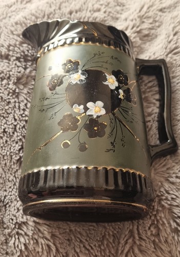 Vintage jackfield glazed jug - jackfield,