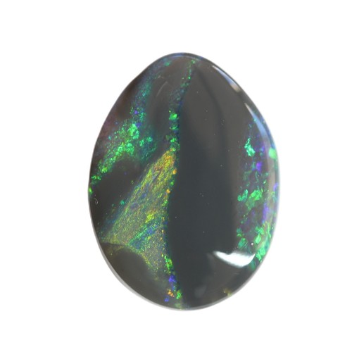 Natural solid semi black - , opal
