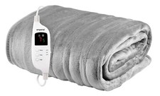 Emperial Electric Heated Throw Blanket Soft Fleece 9 Hour Timer Machine Washable