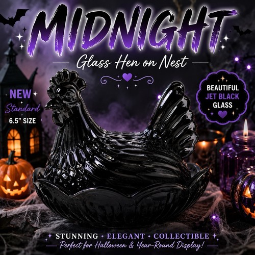 Midnight black glass - 🖤,