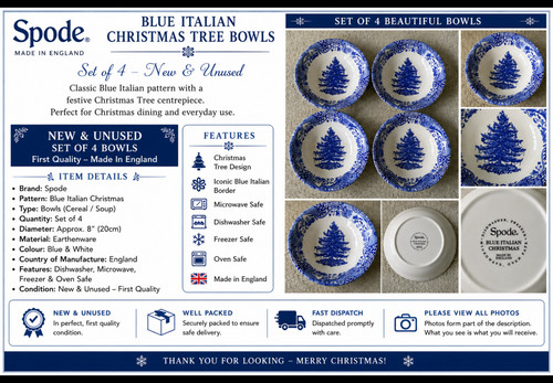 Set spode blue - 4,