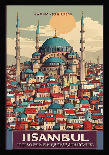 Istanbul wall art graceful - wall,