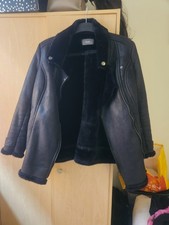 Faux Fur Leather Aviator