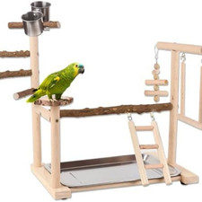 Bird play stand wooden - stand,