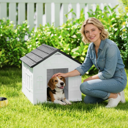 Plastic weather resistant dog - plastic,