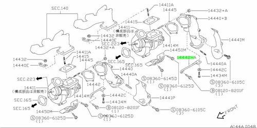 Support exhaust outlet - exhaust, for