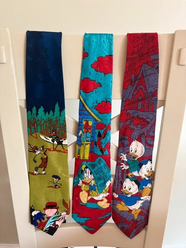 Vintage cartoon tie bundle - cartoon, lot