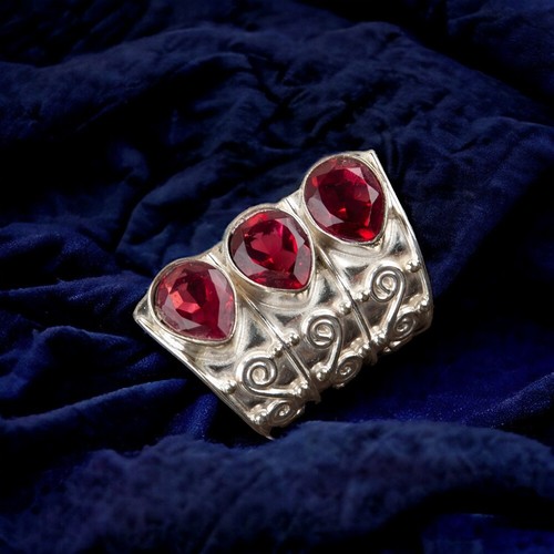Pink rubellite gemstone - pink, 925