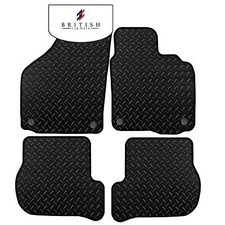 Fits Vw Golf Mk6 2008-2013 Tailored 3mm Heavy Duty Rubber Car Floor Mats Black