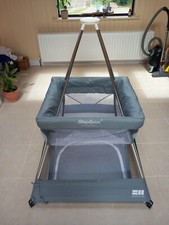 Babyhub Sleepspace Travel Cot and Playpen Teepee tent, Pebble Grey - Used