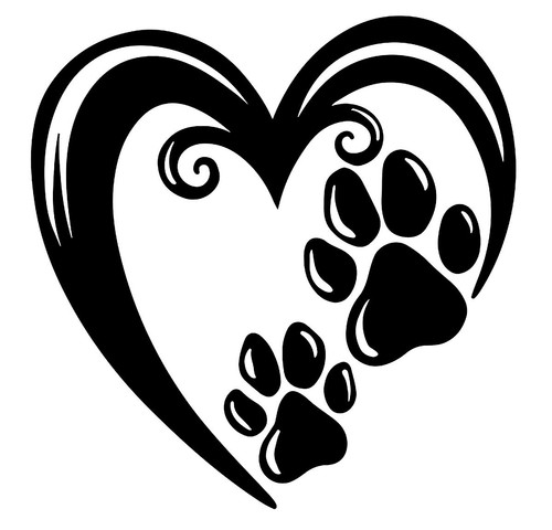 Cute paw print - cute, &