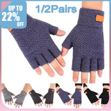 2 Pair Alpaca Wool Fingerless