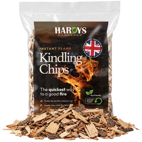 Kindling wood chips for log - wood,