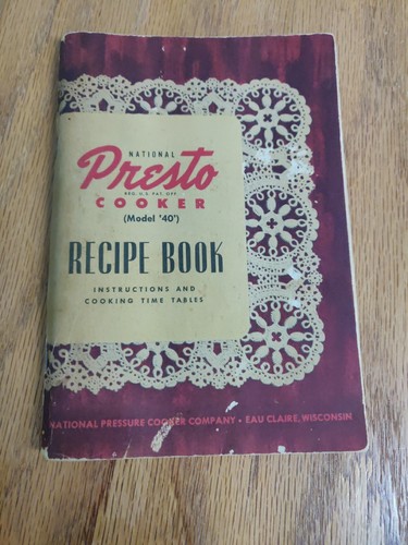 Presto cooker model recipe - model, 40