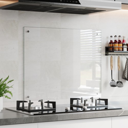 Kitchen splashback clear - kitchen, glass