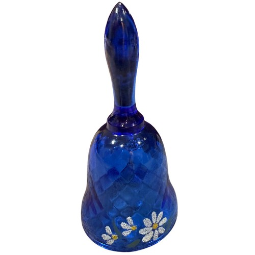 Fenton cobalt blue glass bell - fenton,
