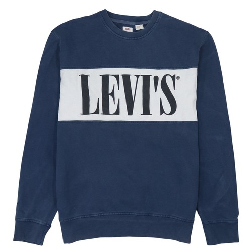 Levi mens blue logo - mens, crew
