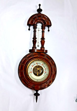Antique Banjo Barometer / J G Gischard / Wall Mounted / German