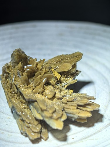 Blue barite crystal cluster - blue,