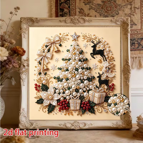 Christmas pearl diamond art - pearl,
