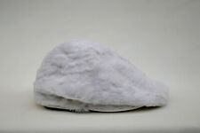 BURBERRY PRORSUM Women Flat Cap Hat Calf Leather Fur S NEW