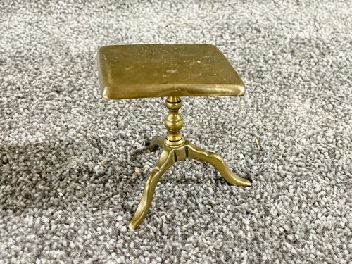 Antique brass apprentice table - brass,