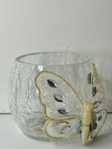 Small clear crackle glass - small,