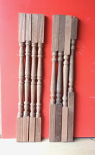 41mm RED HARDWOOD TURNED SPINDLES  - 4 matching design plus 4 others (see pics)