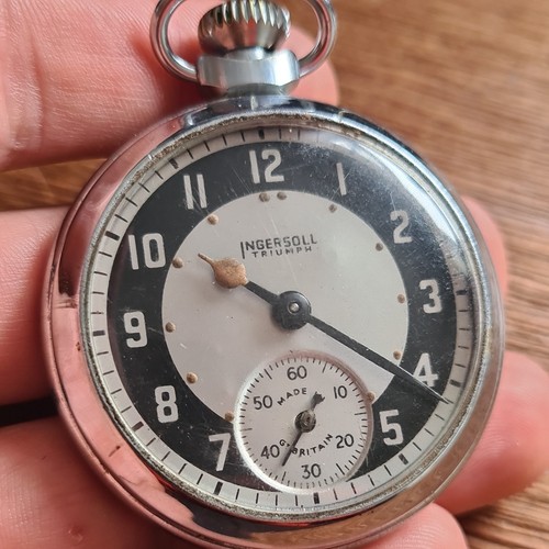 Vintage metal ingersoll - metal, pocket