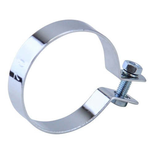 Exhaust clamp chrome - 70, mm