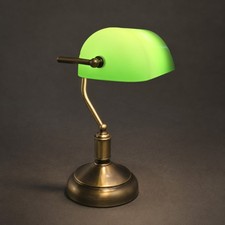 Banker lamp green - lamp, shade