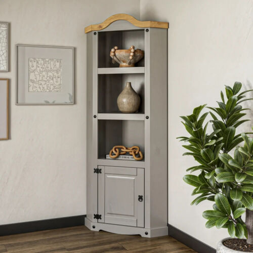 Corona corner bookcase grey - corona,