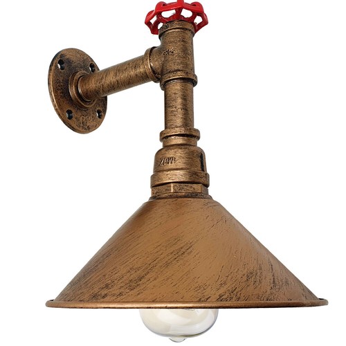 Industrial wall pipe lamp - pipe,