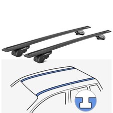 Roof Rack Wing Bars Black, VW