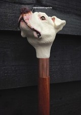 'Staffordshire Terrier/Pitbull Style' Handled Collectors Walking Stick.