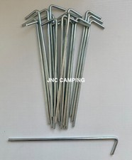 20 x Awning Tent Pegs Gazebo Canopy Tarp 20cm Steel Camping Caravan Motorhome