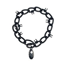 Burberry Barbed Wire Black Gunmetal Choker/Necklace 