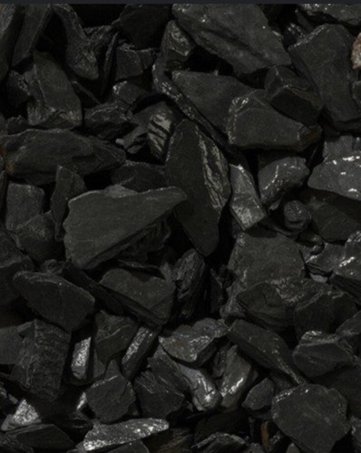 Black grey slate chippings - black,