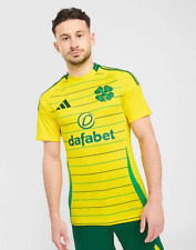 NEW Official Celtic FC Adidas Away Shirt 24/25 Yellow Kit Top Jersey RRP £70
