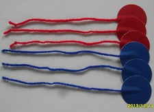 Present 18 Genoa Tell Tales (tails)Red/Blue Topper Laser Mirror Lulham-Robinson