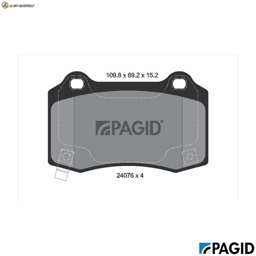 Brake pad set - set,