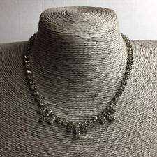 Vintage silver tone grey and