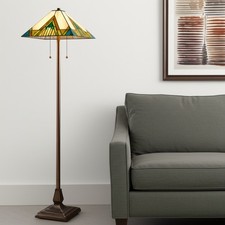 62" Two Light Tiffany Style